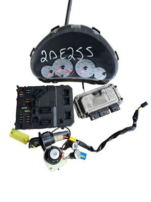 Peugeot 206 1.6 16V Motorsteuergerät Satz 9648482980 0261208101 2de