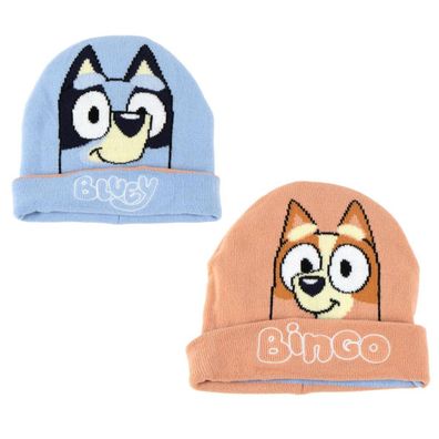 Bluey Wintermütze Doppelzeitig elastische Strickmütze für Jungen & Mädchen (1 Stück)