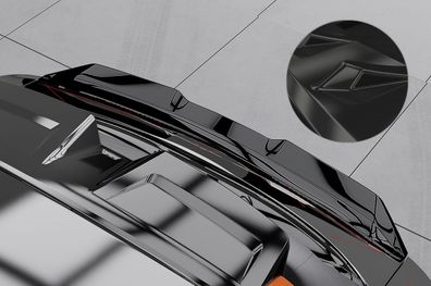 CSR Heckspoiler | Heckflügel mit ABE für MG Mulan / 4 HF118-G Glossy schwarz Hochgl