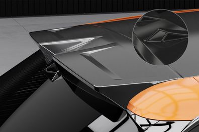 CSR Heckspoiler | Heckflügel mit ABE für MG Mulan / 4 HF108-G Glossy schwarz Hochgl