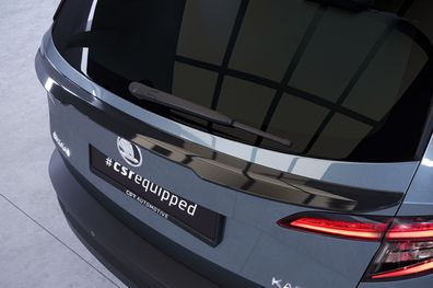 CSR Heckspoiler | Heckflügel mit ABE für Skoda Karoq HF806-C Carbon Look Hochglanz