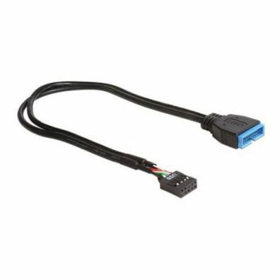 DELOCK USB3.0 Kabel Pinheader 19pin -> 9pin St/Bu 0.3
