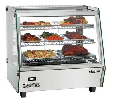 Heiße Theke Warmhaltevitrine Wärmetheke Bartscher DeliPlus I-D 120L 230V