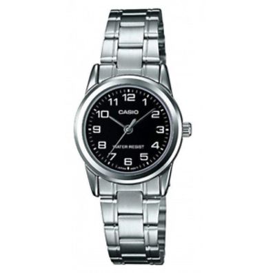 Casio Damen Analog Quarz Uhr mit Edelstahl Armband LTP-V001D-1