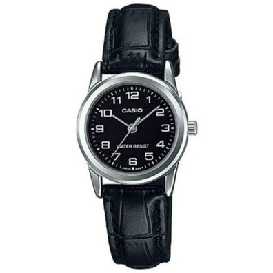 Casio Damen Analog Quarz Uhr mit Leder Armband LTP-V001L-1