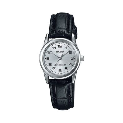 Casio Damen Analog Quarz Uhr mit Leder Armband LTP-V001L-7
