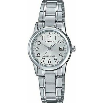 Casio LTP-V002D-7B Women's Standard Stainless Steel Silver Dial Date Watch