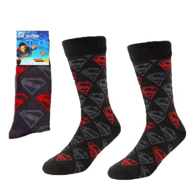 Superman Socken Ein-Paar Baumwollsocken Freizeit- und Alltagssocken 38-45