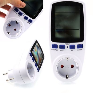 Rosfix Stromverbrauchsmesser – LCD Display 3680W | 230V 16A 50Hz 1% Genauigkeit