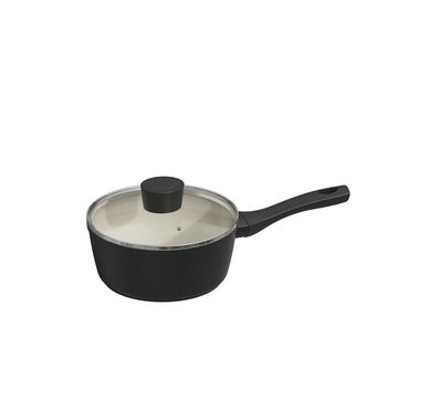 Michelino Nora New Line Stielkasserole mit Glasdeckel ø18 cm - Induktionsgeeignet