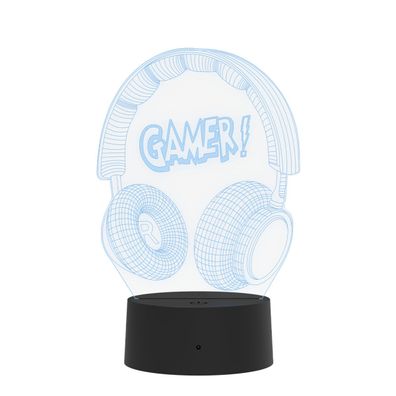 Qware 3D LED Lampe – RGB Tischlampe mit Farbwechsel und Fernbedienung