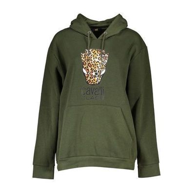 Cavalli Class Green Cotton Women Sweater