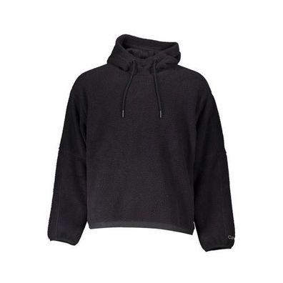 Calvin Klein Black Polyester Men Sweater with Hood