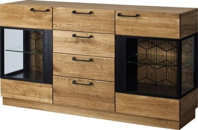Kommode Mosaic 47 Sideboard Massivholz Eiche Naturfurnier