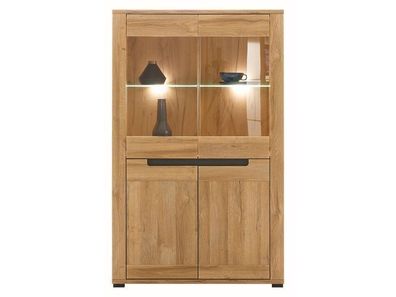 Vitrine YORK Y4 Schrank 91x147x39,5 cm 4 Türen Vitrinenschrank Wohnzimmerschrank