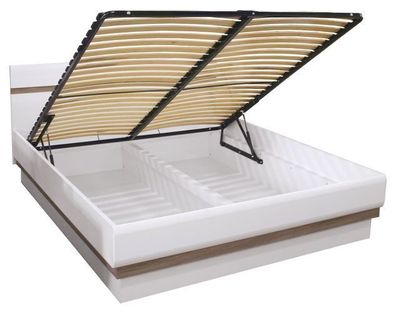 Bett 180/200 cm LIONEL L12 Lift Lattenrost Bettkasten Lattenrahmen klappbar