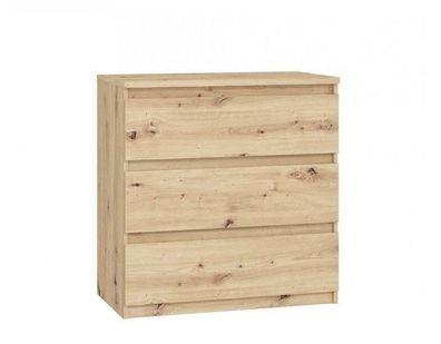 Kommode 77x80x42 cm Chelsea CHLK23 mit 3 Schubkästen Artisan Eiche