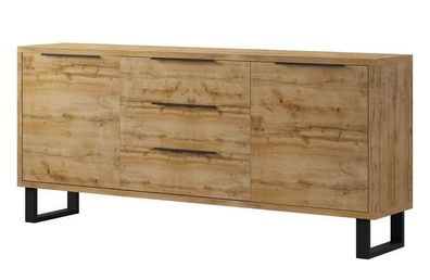 Wohnzimmerschrank Halle 25 - Sideboard in Wotan Eiche