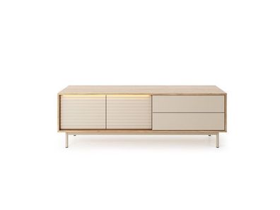 Fernsehschrank TILA 04 Tv-Lowboard mit Led - Kaschmir/Eiche geölt