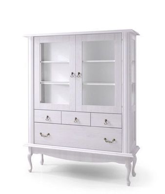 Vitrine DIANA DA5 Wohnzimmerschrank 125x128x42 cm Vitrinenschrank