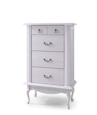 Kommode 75x125x47 cm DIANA DA12 mit 4 Schubladen Schubladenkommode Schneekiefer