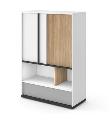 Kommode IMOLA IM-05 Schrank 90x130x40 cm 2 Türen 1 Schubladen Highboard
