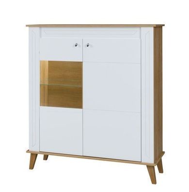 Vitrine SONIA SN-6 Wohnzimmerschrank 109x130x4 cm Vitrinenschrank