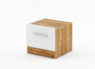 Nachttisch Links DENTRO DT03 Nachtkästchen Nachtschrank mit Schubkästen Schlafzimmer