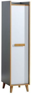 Schrank WERSO W-2 mit 3 Einlegeboden und Kleiderstange Drehtürenschrank