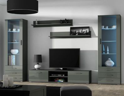 Wohnwand SOHO 4 - Modernes Wohnzimmermöbel