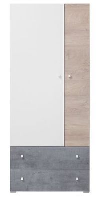 Kinder-Kleiderschrank Sigma SI3 - 2 Türen, 2 Schubladen