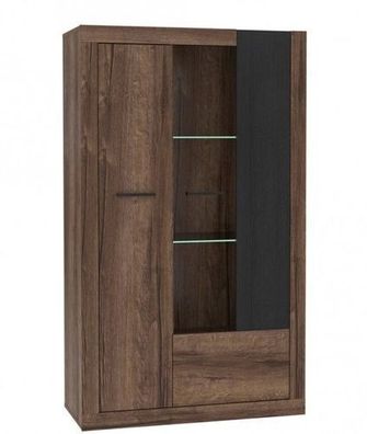 Vitrine Trass TRAV621R Wohnzimmerschrank Vitrinenschrank (Beleuchtung)