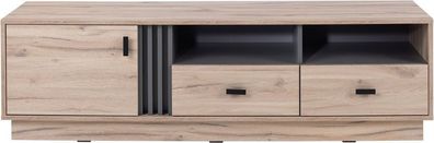 Fernsehschrank ALMO AL6 Tv Lowboard Unterschrank Tv-Schrank Tür 2 Schubladen