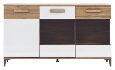 Kommode Snobi SB5 Schrank Wohnzimmerschrank 144 cm breit Sideboard 3 Türiger