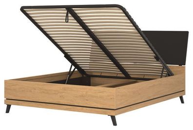 Bett 160x200cm ATE 15/180 S.P. Betgestelle Kopfteil Bettkasten Lift Lattenrost
