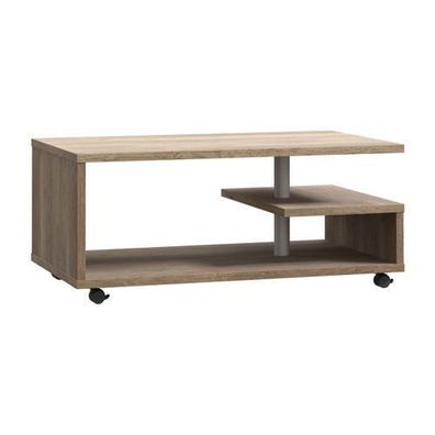 Kaffetisch Bailey BL1T01-D39 Couchtisch auf Rollen Antik Eiche