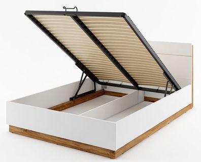 Bett DENTRO DT02 Lattenrost 140x200 cm Bettkasten LED Bettgestelle