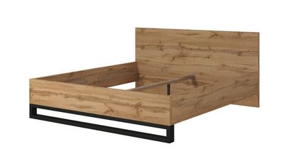 Bett 180x200 cm HALLE 32 Bettgestelle Bettrahmen Wotan Eiche