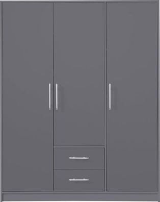 Kleiderschrank 150x190x56 cm SMART SR2 Schrank Anthrazit