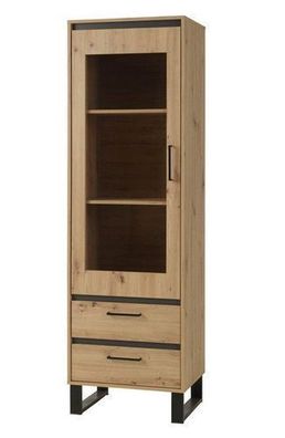 Vitrine NEWADA NW3 1 türiger Vitrinenschrank 60x195x41 cm