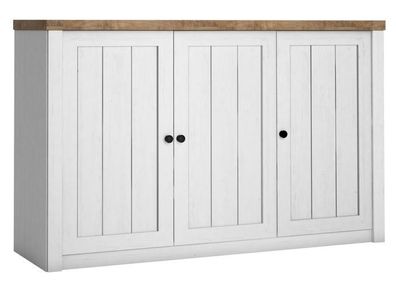 Kommode 130 cm Prowansja K3D Sideboard 3 türiger Schrank