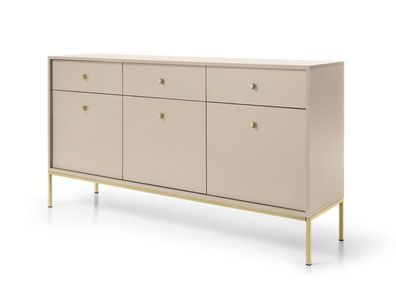 Kommode MONO MKSZ154 Sideboard Beige/goldenes Gestell