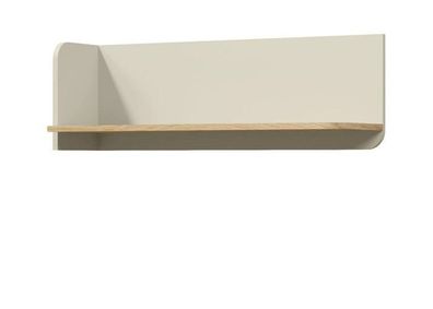 Hängeregal YUKI Y14 Wandboard Wandregal graubeige/ geölte Eiche
