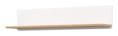 Hängeregal REMI RM13 Wandregal 107,5x22x21x,5 cm Regal Wandboard Weiß/ Evoke Eiche