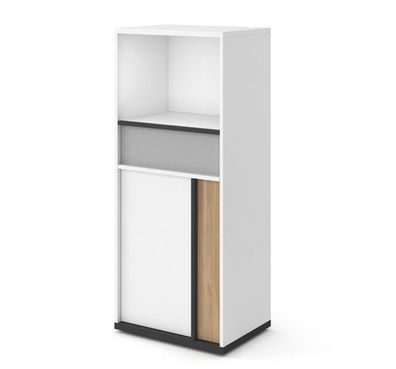 Kommode IMOLA IM-06 Schrank 55x130x40 cm 2 Türen 1 Schubladen Highboard