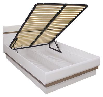 Bett 140/200 cm LIONEL L12 Lift Lattenrost Bettkasten Lattenrahmen klappbar