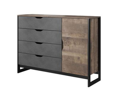 Sideboard Arden Kommode mit Tür und 4 Schubladen