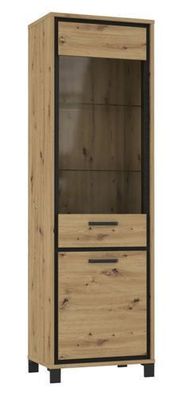 Vitrine Trondheim TDHV712 Standvitrine Vitrineschrank (Ohne Beleuchtung)