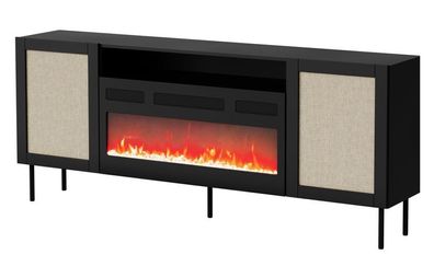 Wohnzimmer Kommode mit elektrischem Kamin - JUTA