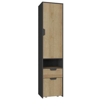Schrank Nano NA3 Hochschrank mit Schublade Kleioderschrank Halbschrank